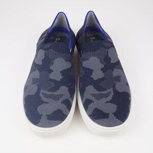 Rothy’s Women's 7.5 The Original Slip On Sneaker in Black Grey Camo Print